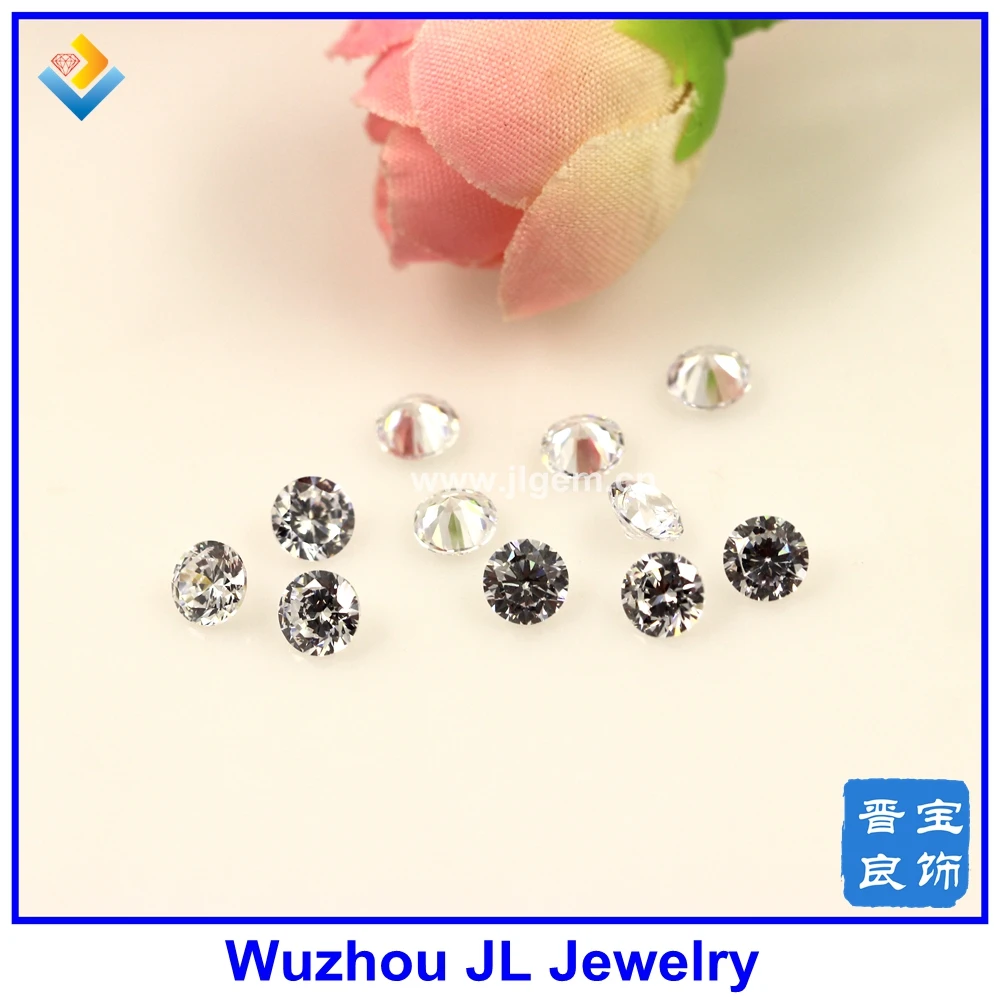 

(500pieces/lot)Free shipping 5mm white Good Quality AAAAA Grade White synthetic Cubic Zirconia with factory price