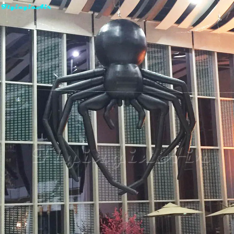 Imagem -05 - Aranha Inflável Gigante do Dia das Bruxas para a Construção Telhado Decoração de Halloween