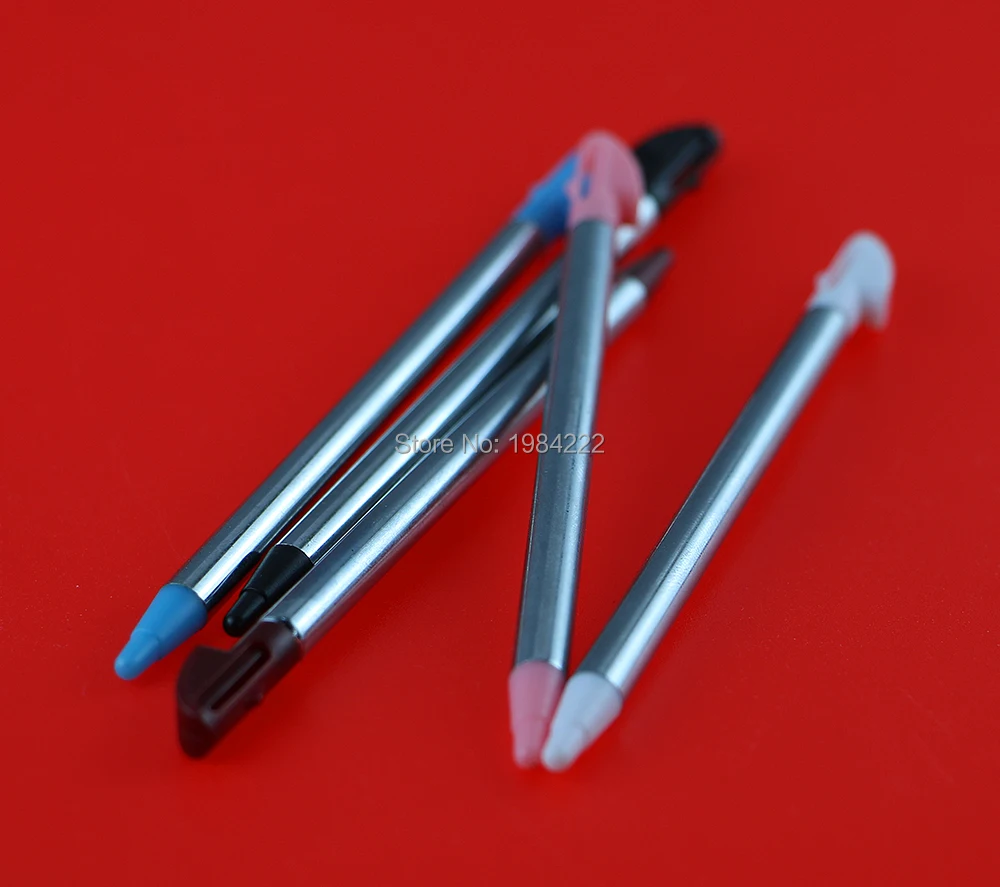 OCGAME Mais Novo Universal de Metal Retrátil Stylus Pen Touch Screen Para 3DS Para 3 3DSXL/LL 5 pçs/lote