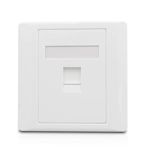 Imagen 2 del producto 1 puerto hembra CAT6A RJ45 LAN CAT7 LAN Panel de pared directo CAT.6A escudo Keystone Jack enchufe para placa frontal de ordenador de Internet