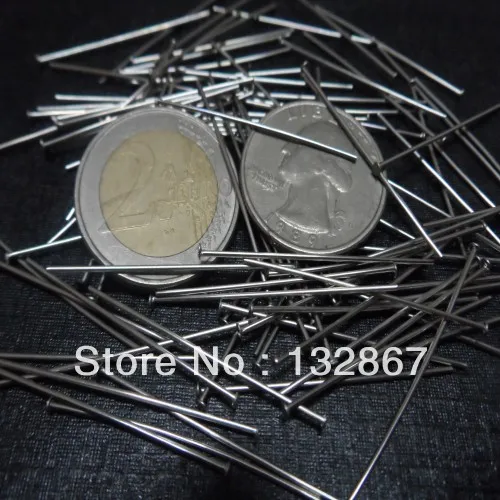 

500pcs Stainless steel Head Pins Earring Craft Jewelry Making Pendants Pins Flat Head Findings 35mm