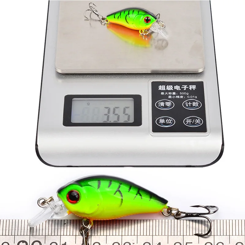 1 stücke Mini Minnow Angeln Locken 45mm 4g Kurbel Wobbler Harten Köder Jig TopWater SwimBait Crankbait Karpfen Bass pesca Angeln Tackle