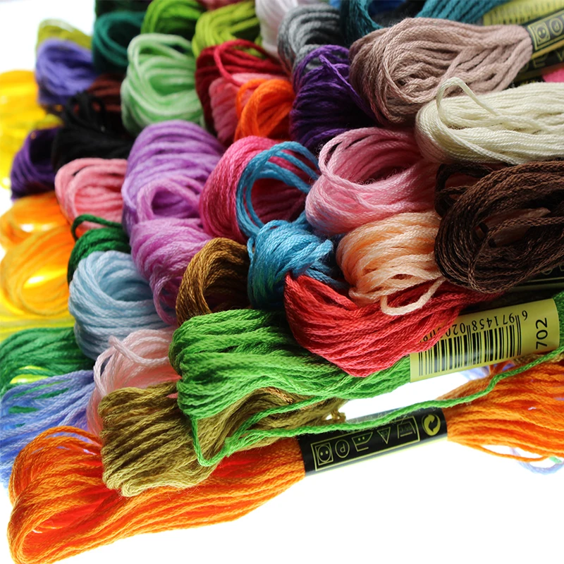 8meter/50pcs Anchor Similar DMC Cross Stitch Cotton Embroidery Thread Floss Sewing Skeins Craft Not Repeat Cross Stitch