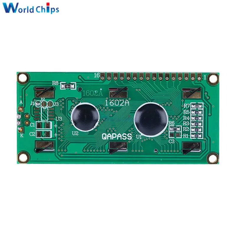 LCD1602 1602 Lcd Module Blauw/Geel Groen Scherm 16X2 Karakter Lcd Display PCF8574T PCF8574 Iic I2C Interface 5V Voor Arduino