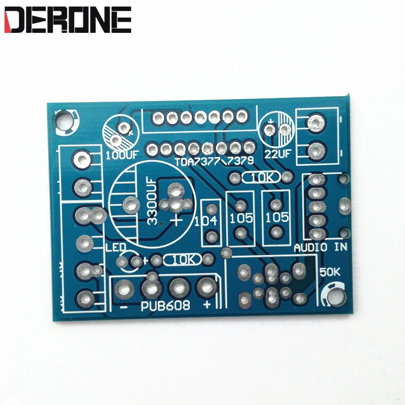 2 piece power amplifier PCB  TDA7379 TDA7377 38W+38W DC9-18V  or AC 8-14V for Audiophile diy