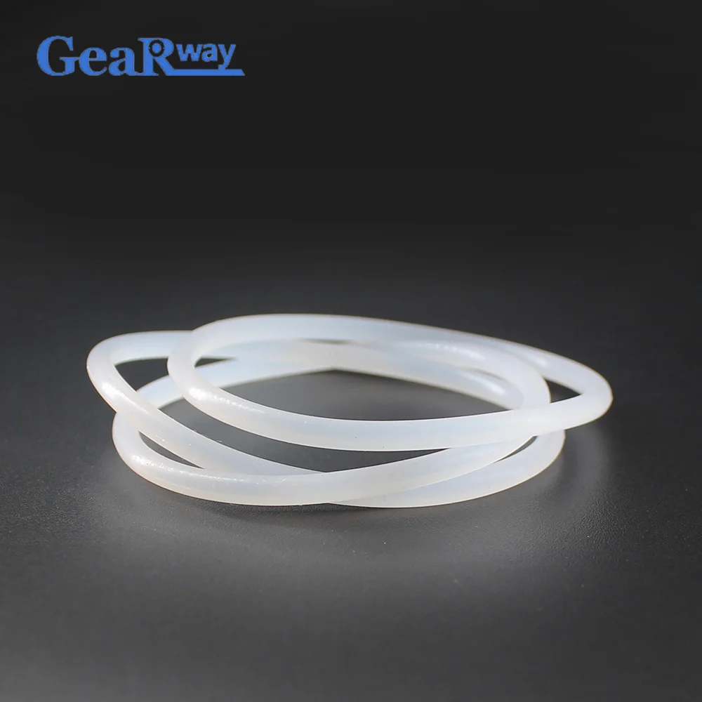 10pcs Semitransparent Silicon O Ring Seal Gasket 3.5mm CS Food Grade O Ring Seal 36/37/38/39/40/54/55mm OD VMQ O Ring Sealing