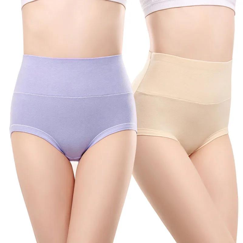 NW53 Ropa Interior Femenina Women Cotton Underwear High Waist Breathable Lingeries Female Panties Women plus size