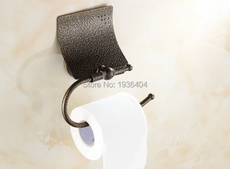 Wall Mounted Roman Bronze Brass Toilet Paper Holder Waterproof Copper Paper Holder PH202