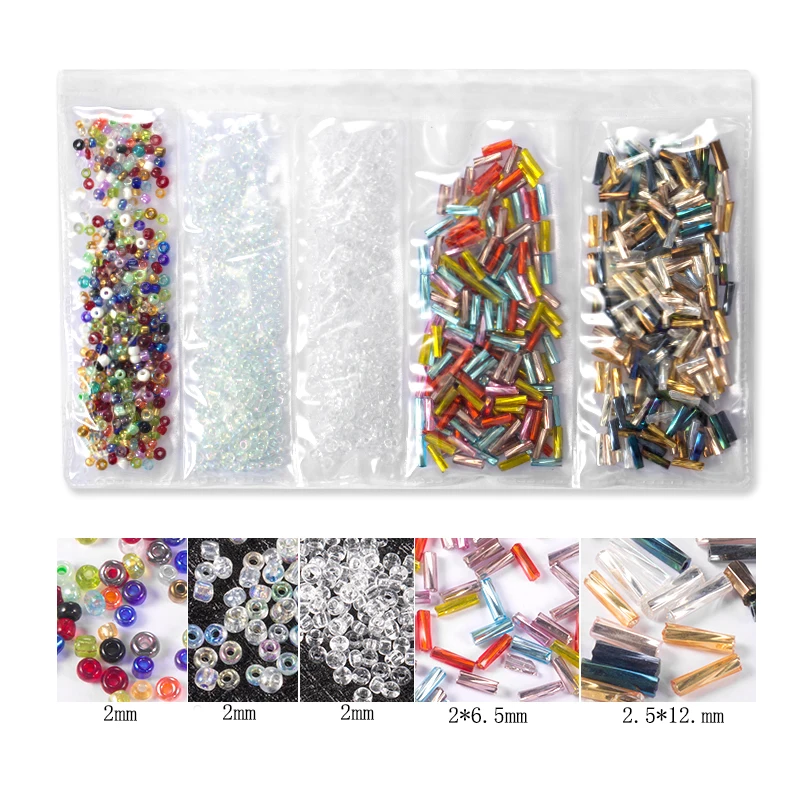 New packaging new match 30g/bag Seed beads Tube bead Glass Garment Seed Beads Accessory Bracelet Clothing Making Diy