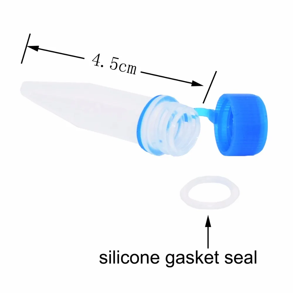 100pcs Microcentrifuge Tube With Snap Cap 1.5ml Centrifuge Tubes Plastic Test Tubes With Colorful Caps