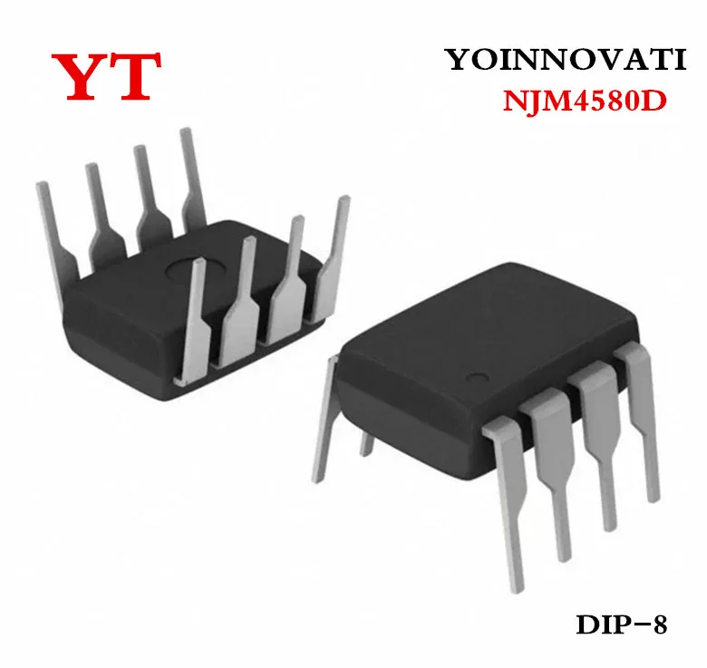  100pcs/lot NJM4580D NJM4580 DIP-8 IC Best quality