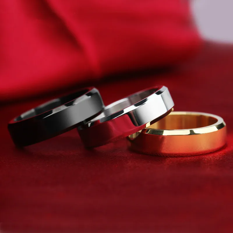 Gold rings for women Ring Men Titanium Black / Silver Ring /3 color