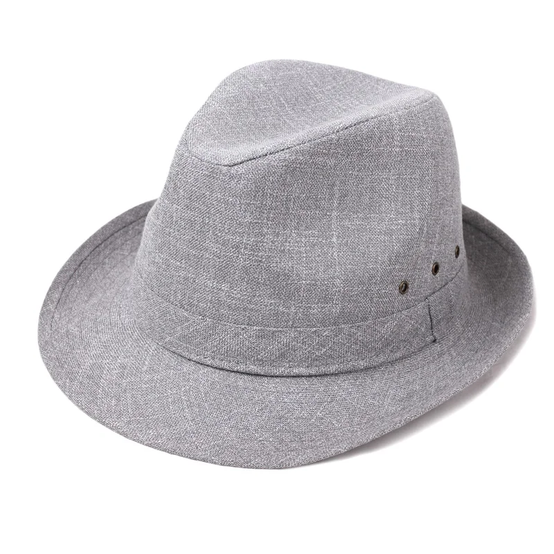 

Adult Fedoras Hat Men's Spring and Summer Cotton Fedoras Cap Men's Panama Jazz Hat Elderly Gentleman Hat Sun Cap B-8281