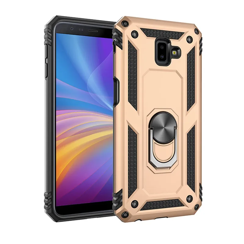 Противоударный бронированный Samsung A10E A20E g530 g532 j2 j3 j5 j7 Prime on7 j530 j730 j337 металлическое кольцо автомобильный Магнитный защитный чехол