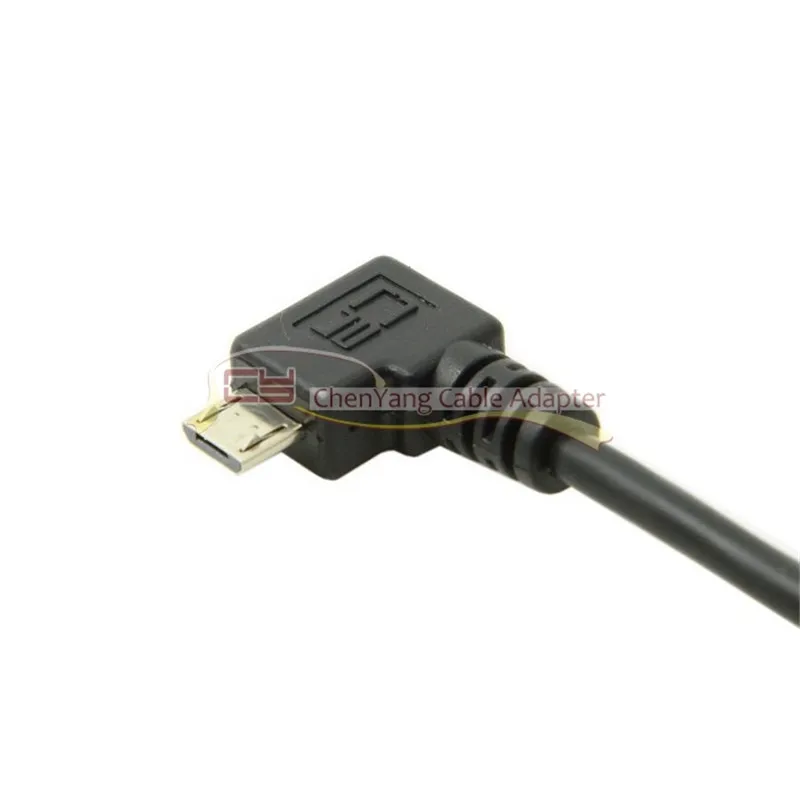 Micro usb cabo de dados para tablet, esquerda angular, 90 graus, usb 2.0