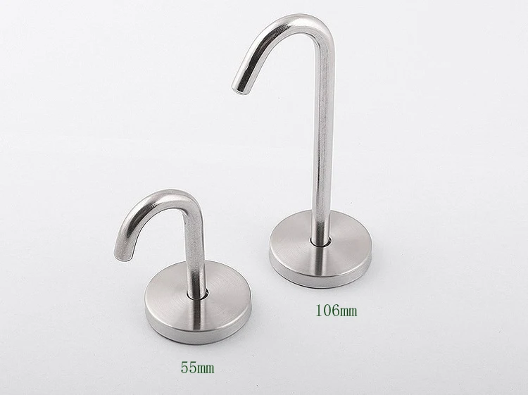 Stainless Steel Hook Key Coat Bag Hat Hanger Robe Hooks Hanging Kitchen Bathroom Cabinet Bottom Hook Mosquito Net Ceiling Hooks