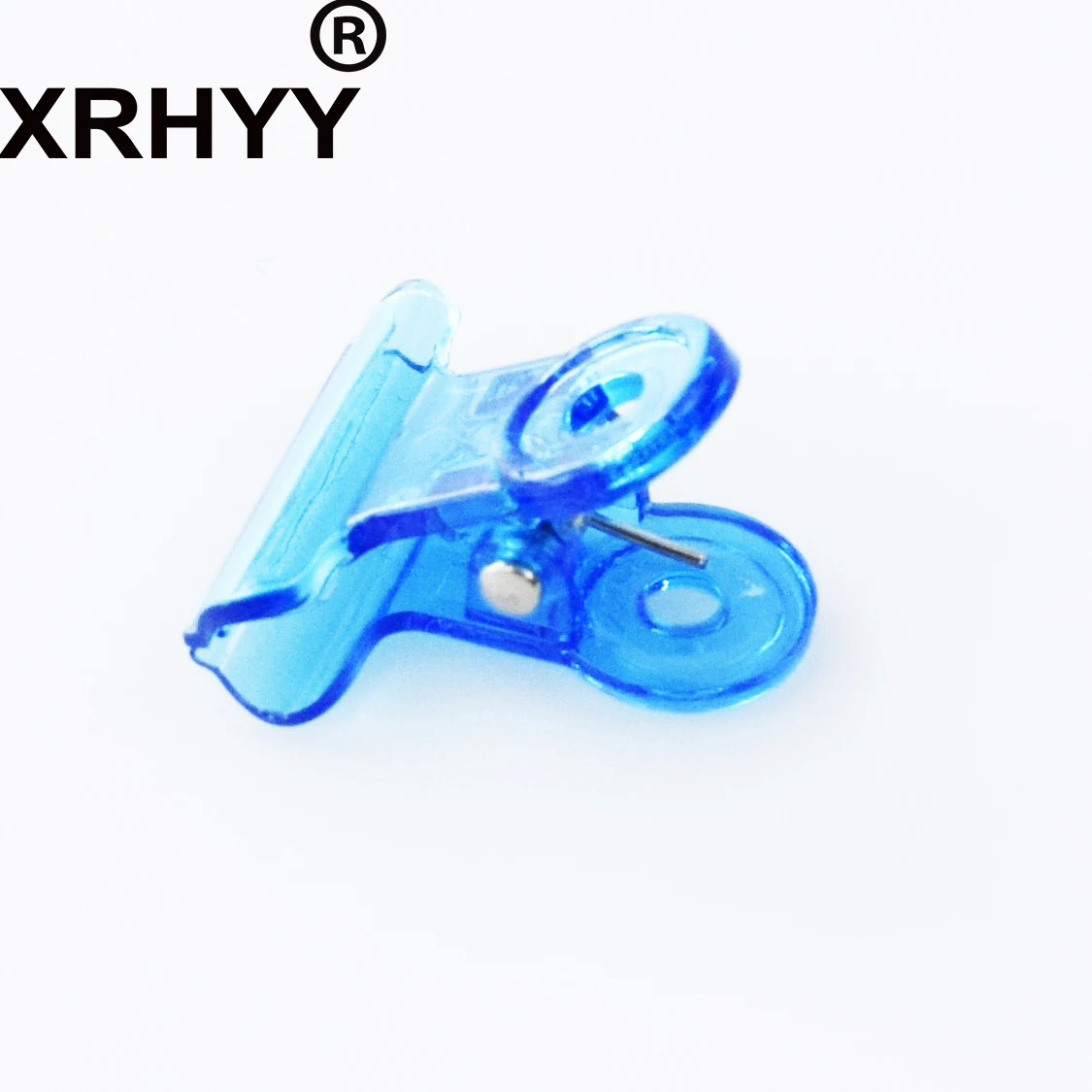 XRHYY Pack Of 20 Blue Hinge Clips 2CM Plastic Bulldog Paper Chip Clip Clamp Money File Binder Clips For Food Bag Pictures Photos