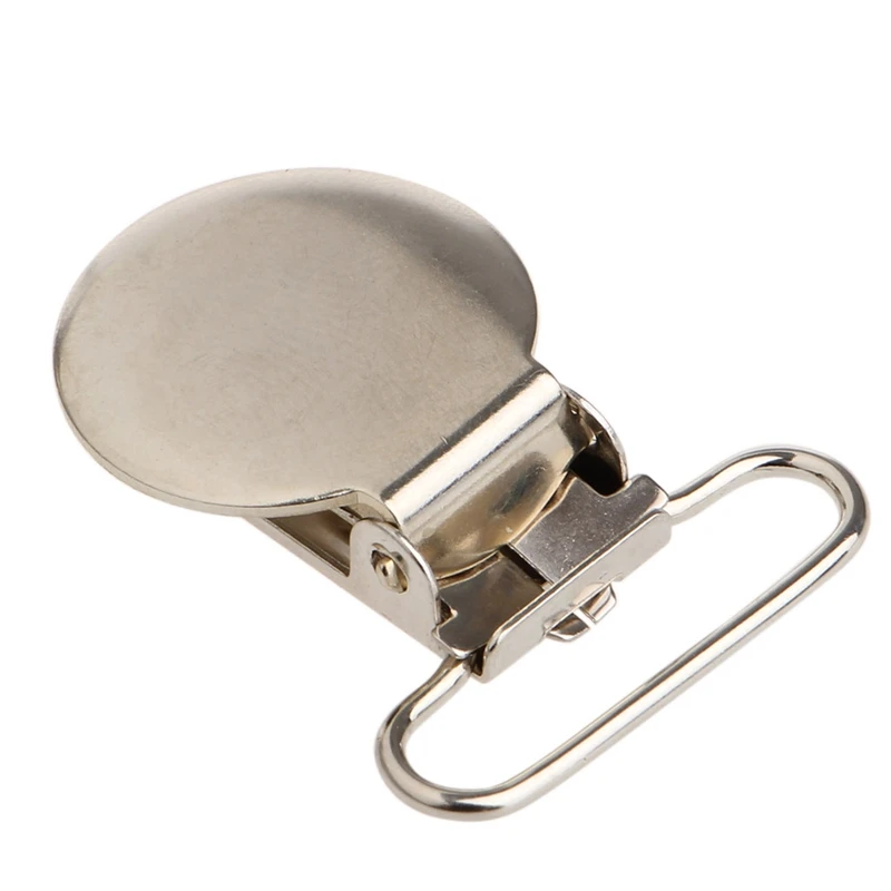10Pcs Baby Infant Metal Clips Pacifier Holders Shape Alloy Suspender Hook DIY for Making Pacifier Holders Bib Clip
