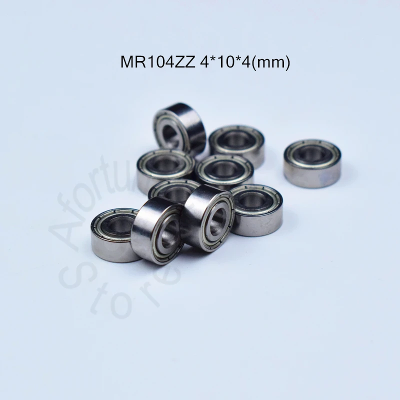 

MR104ZZ 4*10*4(mm) 10piece free shipping bearing ABEC-5 bearing Metal Sealed Mini Bearing MR MR104 MR104ZZ chrome steel bearings