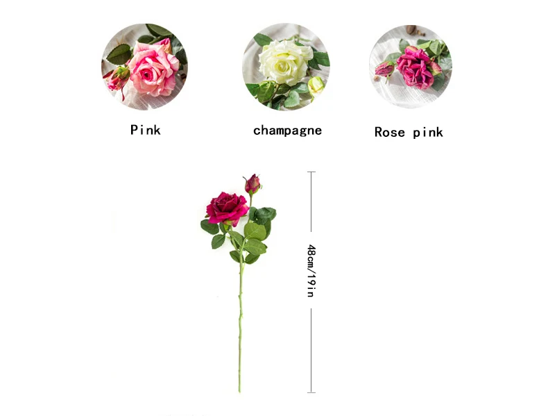 Pivoines Artificielles GreenHouzz - Arrangement Bouquet Vase Verre Champagne