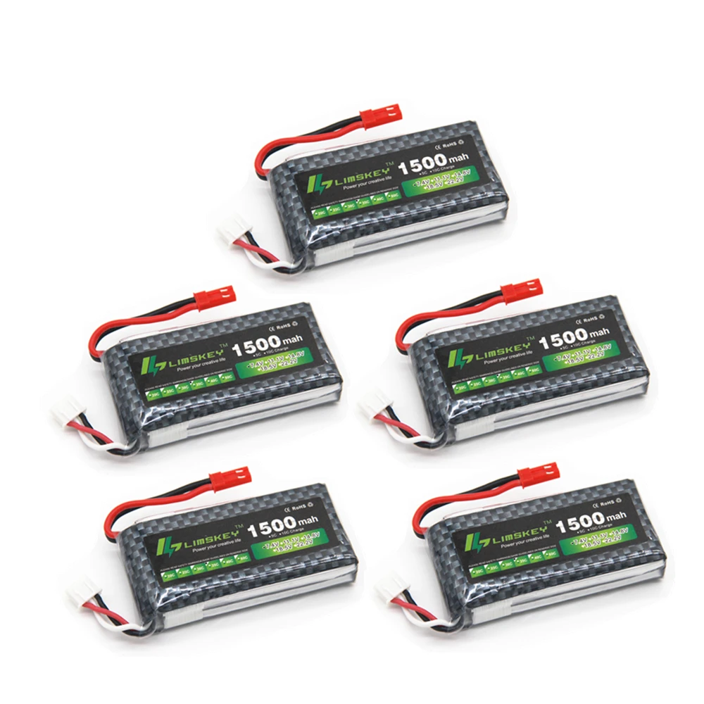 5pcs Limskey Power 2s 7.4V 1500mAh Lipo Battery for Helicopter Airplane RC Car Boat Battery 7.4 V 1500 mAh 2S 35C 903462 battery