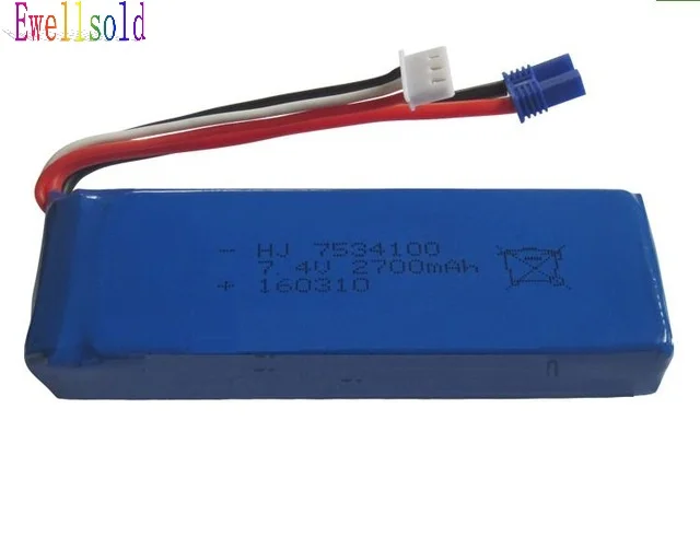 H501S H501C H501W X4 7.4V 2700 mAh 2S lipo battery 20wh 10C battery For RC Quadcopter Drone Parts battery