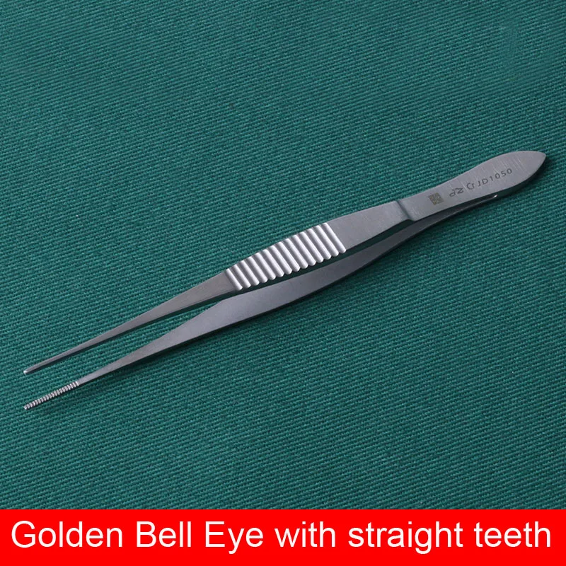 Stainless Steel Eye Crotch Dental Tweezers Double Eyelid Fine Tweezers 10cm Beauty Shaping Equipment Health & Beauty Makeup Tool