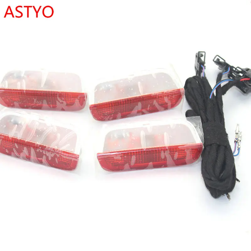 ASTYO Car Door Warning Light For VW Golf 5 6 Jetta MK5 MK6 CC Tiguan Passat B6 with cable