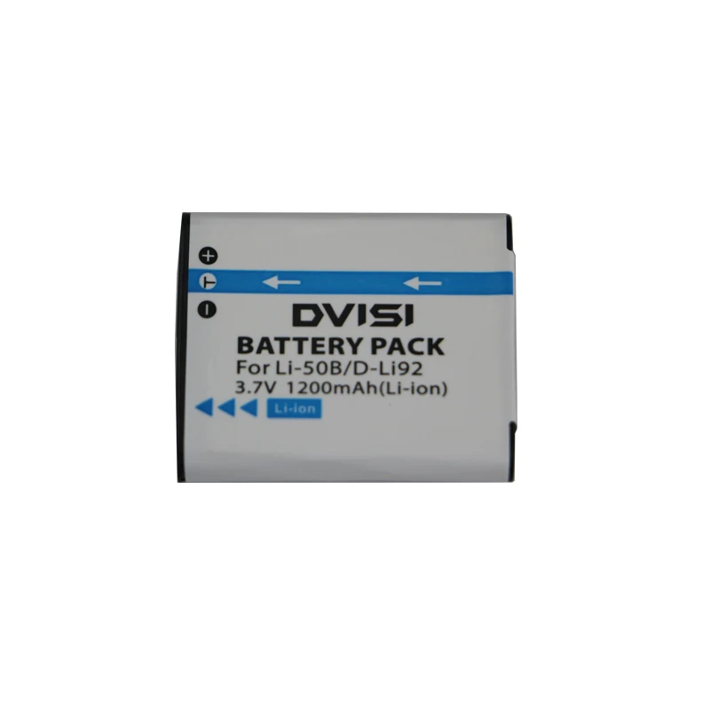 2Pcs/lot DVISI1200mAh LI-50B LI 50B LI50B Camera Battery for Olympus LI-50B LI 50B LI50B for Pentax D-LI92 XZ-1 SP-800UZ SZ-30MR