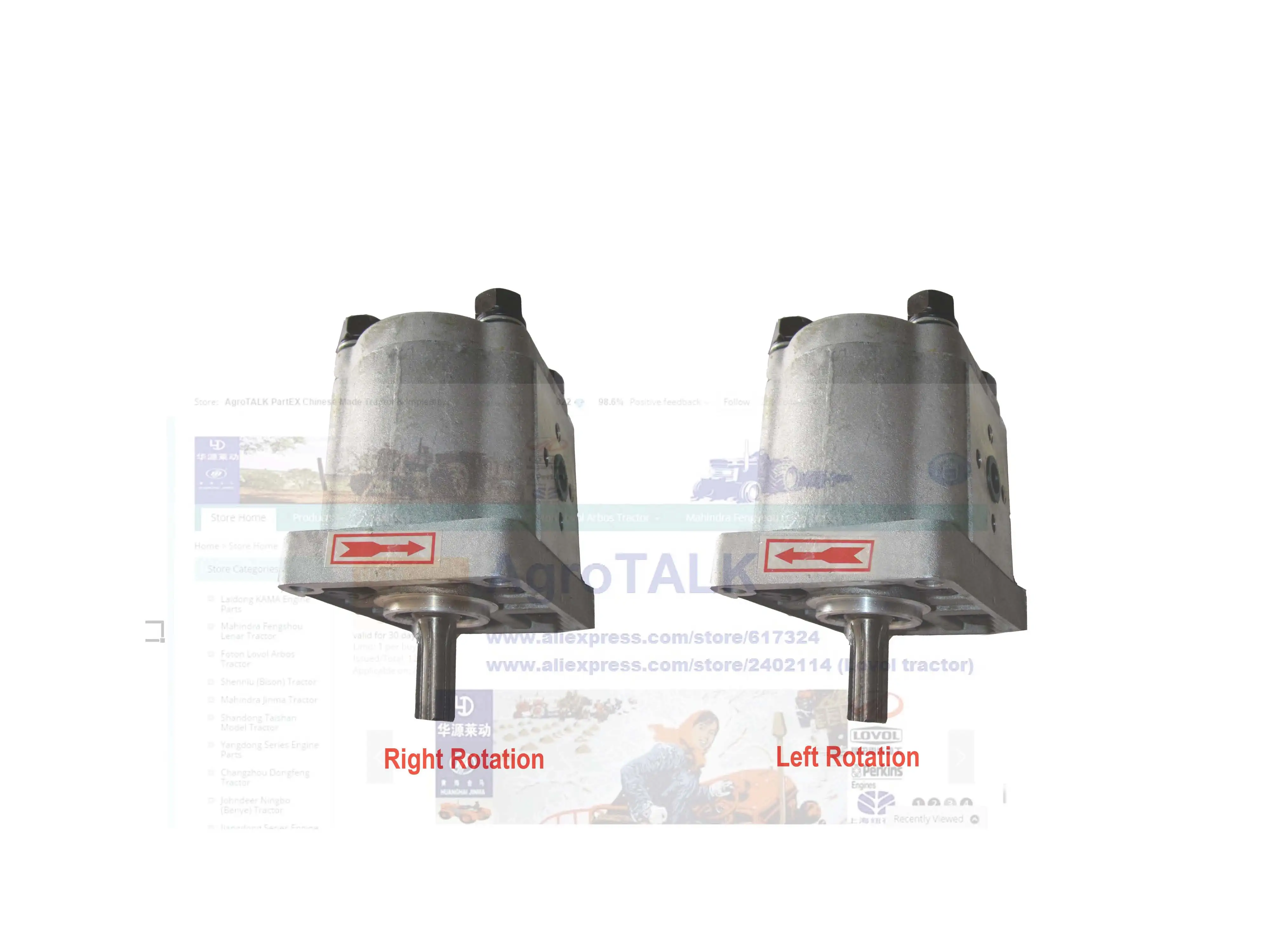 The gear pump CBN-E316, right/left rotation with no end oil outlet, choose the one you need according to the shape and rotation