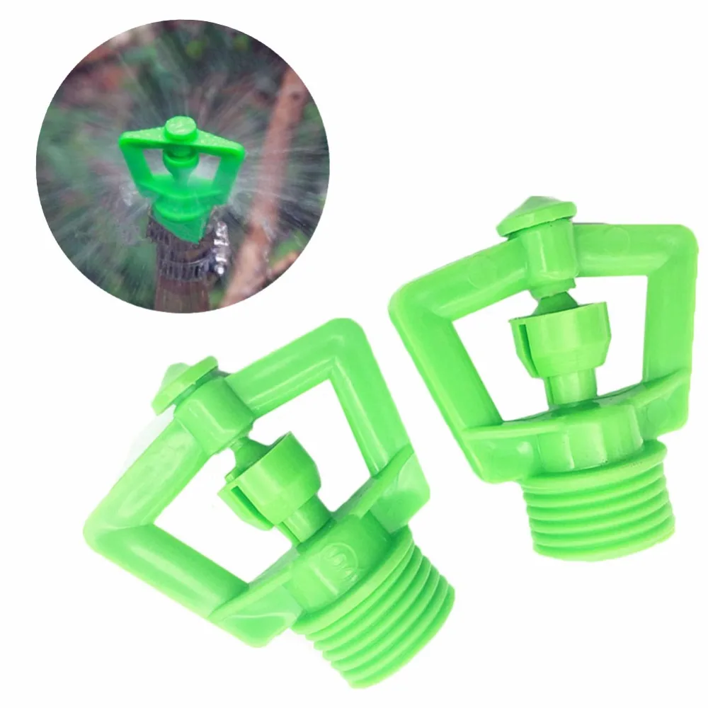 

Garden Irrigation 360 Degree Rotating Micro Nozzle 1/2" Male Thread Water Sprinklers Lawn Vegetable Flower Watering Sprayer