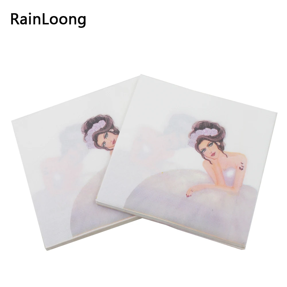 [RainLoong] Braid Napkins For Wedding Decorative Tissue Paper Napkins Decoration 33cm*33cm 1 pack  (20pcs/pack)