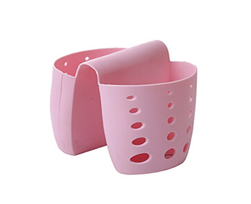 

50pcs/lot Fastshipping Kitchen Sink Sponge Holder Bathroom Soap Hanging Shelving Rack Drain Faucet Storage Pail Shelves
