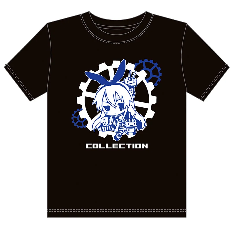 MGFHOME Anime JK Kantai Collection Anime Cosplay Shirt KanColle Shimakaze Whirlwind Girl T-Shirt Tops Tee Women Men t shirt