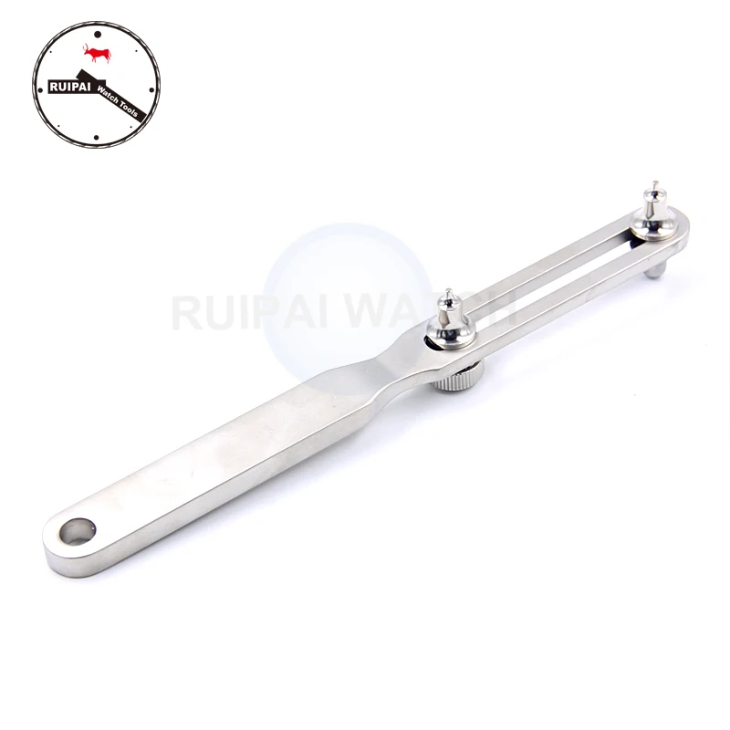 Watch Tool 2 Point Adjustable Stainless Steel 55mm Bigger Size Opener Wrench Watch Back Case Opening Tool for watchmakers