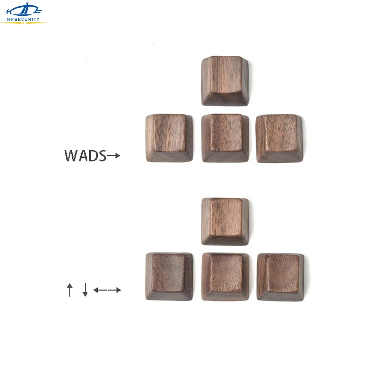 

HFSECURITY OEM Wood Keycaps for MX Mechanical Keyboard R1 R2 R3 R4 W A S D Backspace Enter 6.25X Space Keycaps DIY Wood Keypress