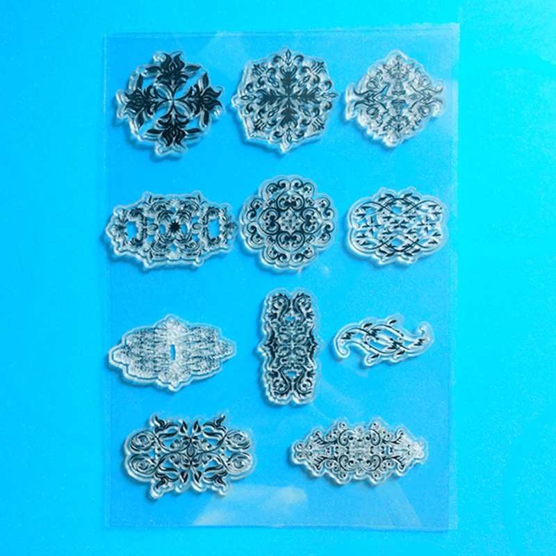 

YLCS191 Flowers Silicone Clear Stamps For Scrapbook DIY Album Paper Cards Decoration Embossing Folder Craft Rubber Stamp 11*16cm