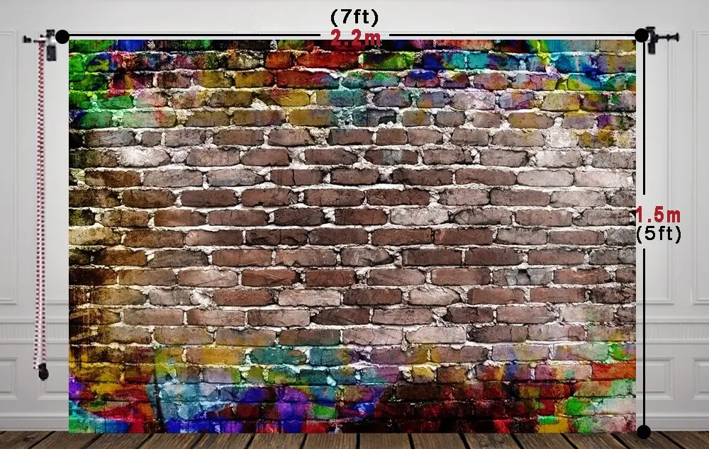 

5x7ft Brick Wall Backdrop Background Children Photo Backdrop Studio Prop