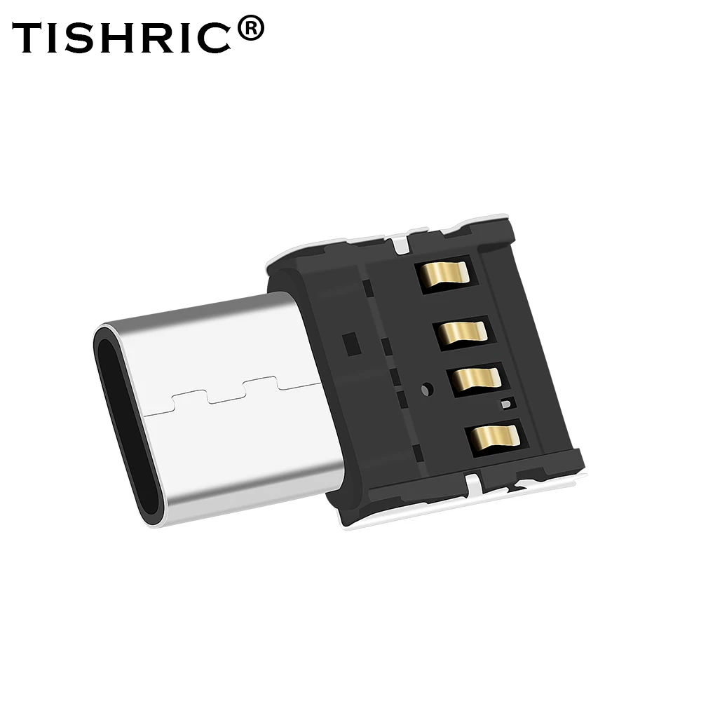 TISHRIC OTG Micro USB OTG Type-C Adapter USB Type C USB 3.0 Charge Data Converter OTG Cable For  Keyboard Mouse USB DIsk Flash