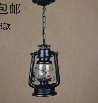 Kerosene lantern Continental Iron chandelier dining restaurant modern garden living room bedroom study lamp