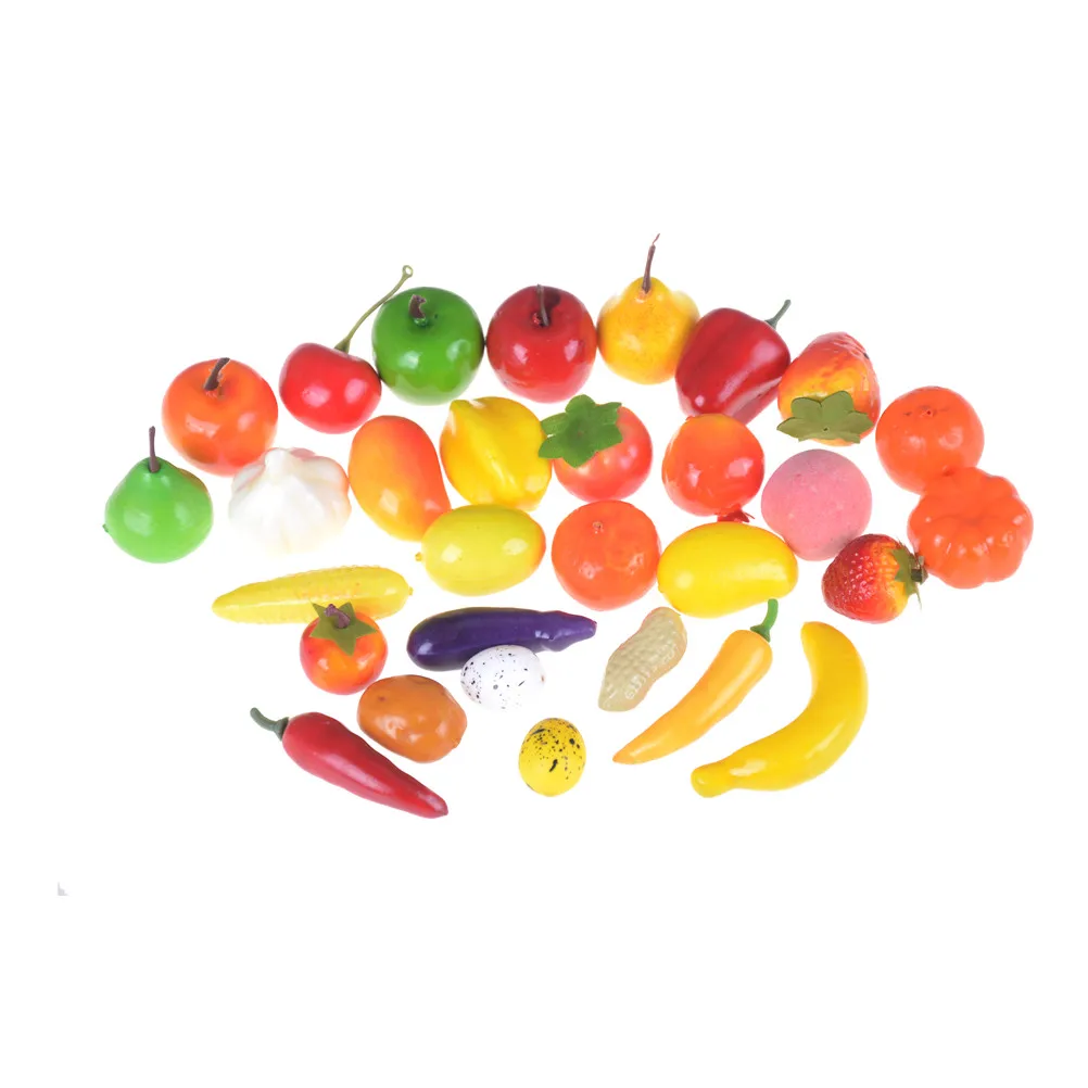 Juego de frutas y verduras artificiales para niños, minicocina de espuma, juego de simulación, gran oferta, 10 unids/lote