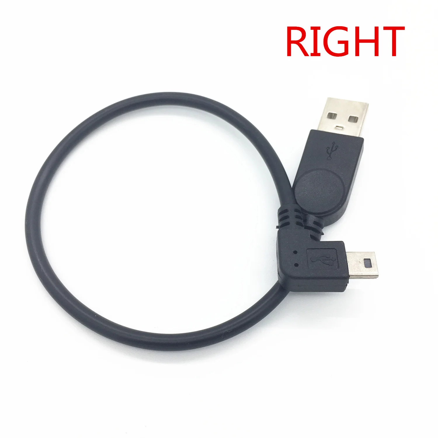  90 Degree Right Angle USB Type A Female To Mini B 5 Pin Male Cable Adapter