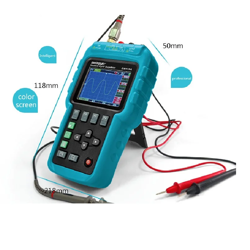 All-sun EM115A 50MHZ 200MSa/S 3in1 Professional Portable Digital Oscilloscope+ Multimeter+ Signal Generator USB ColorLCD Display