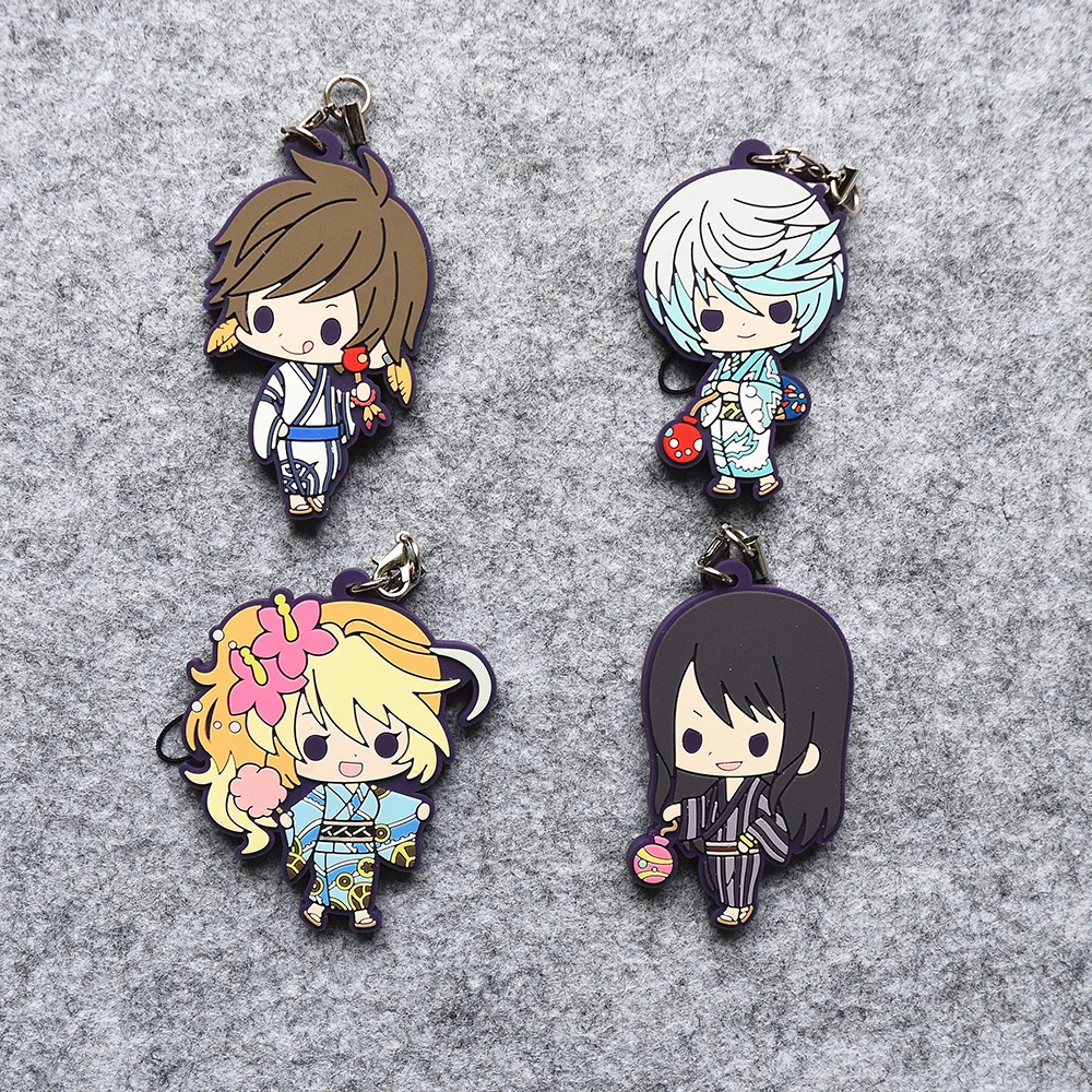 Tales of Zestiria Tales of Vesperia Anime Mikleo Sorey Milla Maxwell Yuri Lowell TOZ Rubber Strap Keychain