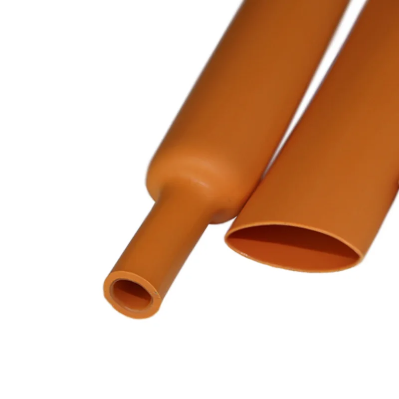 LDDQ Orange Heat Shrink Tube 3:1 Adhesive Glue Lined Tubing Wire Wrap Waterproof Dia25.4mm for Automotive Wire Harness 1m/5m/10m