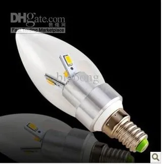 

High brightness E14 LED Bulb Lamp 5W AC110V 220V Dimmable Cold white/warm white Cree Led E14 free shipping