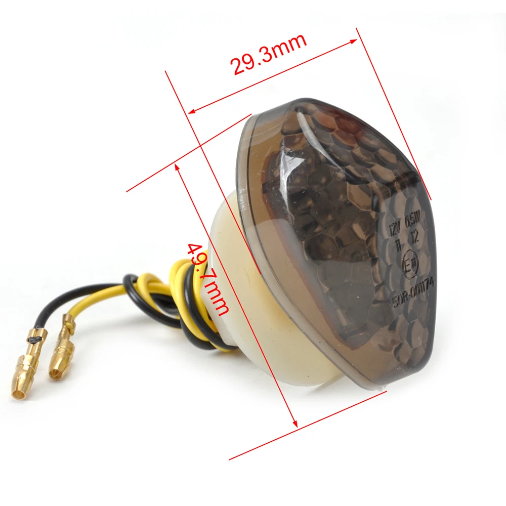 2 pcs Lâmpada de Sinal Da Motocicleta LED Flush Mount Front Turn Signals Light Para Honda CBR 600RR 1000RR 2004-2007