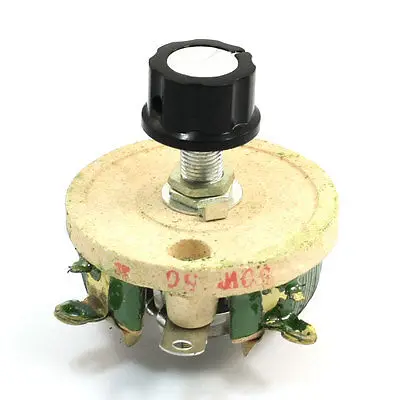 

Wirewound Ceramic Potentiometer Top Rotary Rheostat Resistor 50W 50ohm