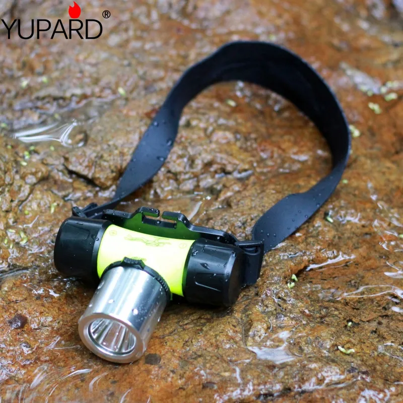 YUPARD Underwater 1000 Lumen XM-L XML T6 Headlamp bright LED Waterproof  60mSwimming Diving Headlight Dive Head Light Torch Lamp