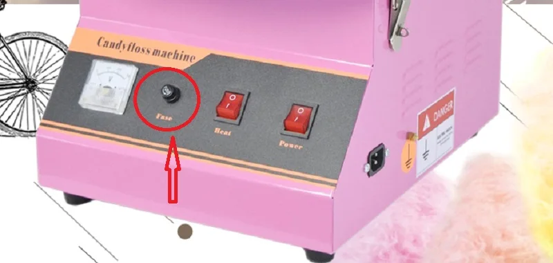Imagem -03 - Fusível com Base para Elétrica Comercial Candy Floss Machine Máquina de Algodão Doce et 250v 15a Novo 1pc